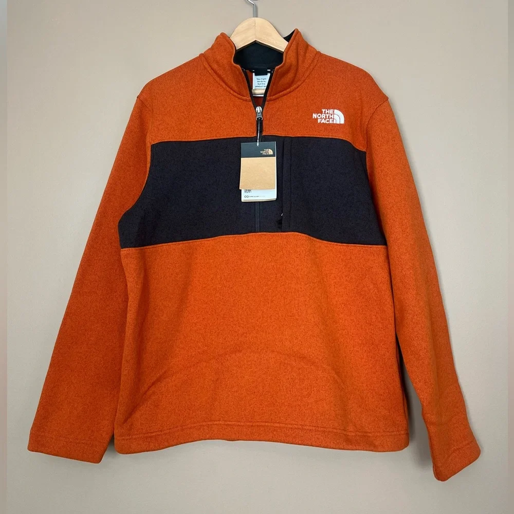 {The North Face} Gordon Lyons 1/4 Zip Pullover in Earthen Copper - Mens Medium